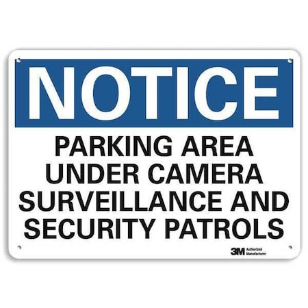 Notice Sign, 7 In H, 10 In W, Plastic, Vertical Rectangle, English, U5-1440-NP_10X7