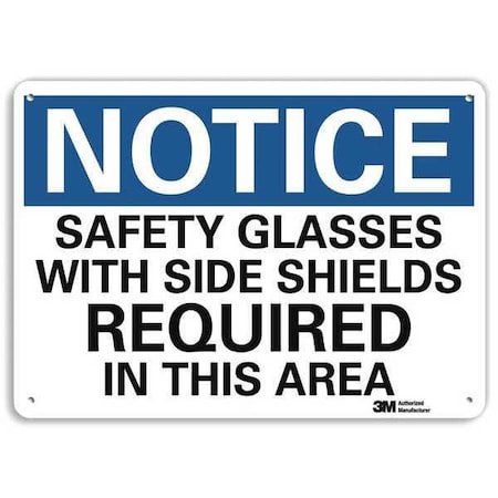 Notice Sign,RecycldReflecAlum,10inWx7inH, U5-1505-RA_10X7