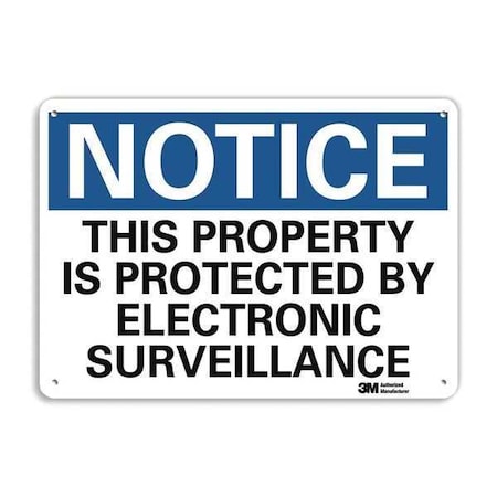 Notice Sign, 7 In H, 10 In W, Aluminum, Vertical Rectangle, English, U5-1568-NA_10x7
