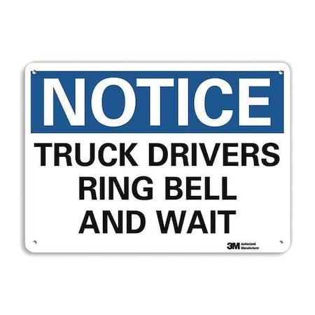 Non-reflective Loadiing & Unloading Sign, 7 In H, 10 In W, Aluminum, Vertical  U5-1580-NA_10x7