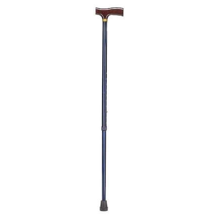 Adjustable Cane,Derby-Top,Wood,Blue Ice
