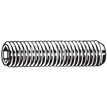 Socket Set Screw,Gr M6,Cup,6mm L,PK100