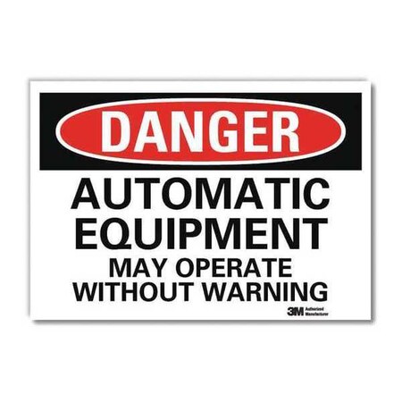 Danger Sign, 7 In Height, 10 In Width, Reflective Sheeting, Vertical Rectangle, English