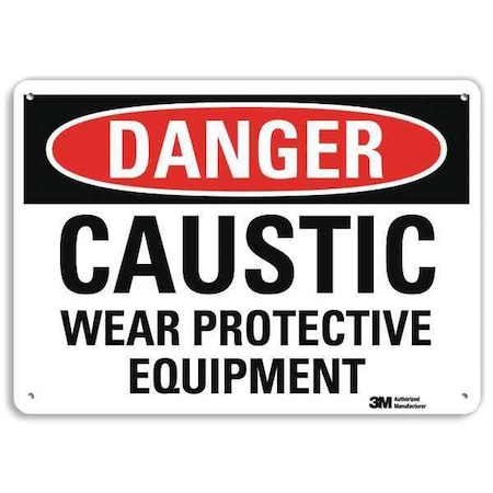 Danger Sign,4 Hole Mount,10in W X 7in H, U3-1161-RA_10X7