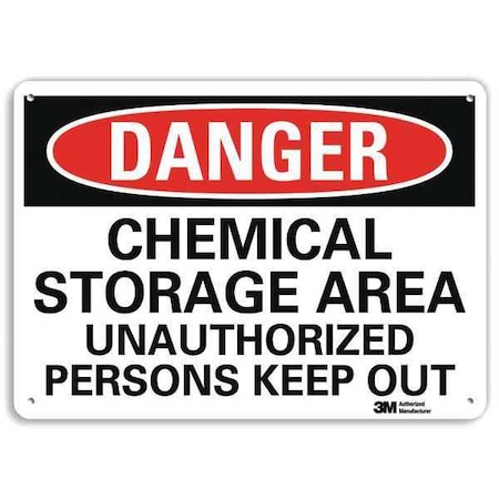 Danger Sign,10 W,7 H,0.040 Thickness, U3-1167-NA_10x7
