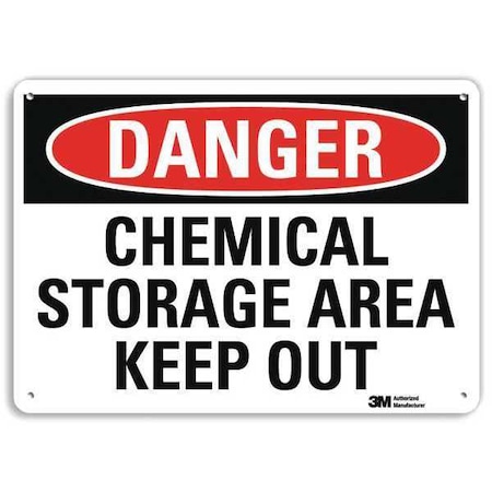 Danger Sign, 7 In H, 10 In W, Plastic, Vertical Rectangle, English, U3-1169-NP_10X7
