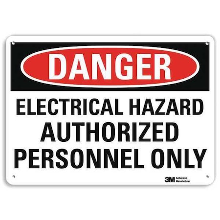 Danger Sign,10 W,7 H,0.040 Thickness, U3-1407-NA_10x7