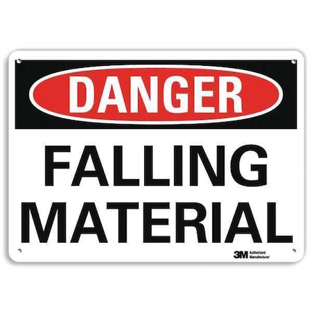 Danger Sign, 10 In H, 14 In W, Aluminum, Vertical Rectangle, English, U3-1465-RA_14X10