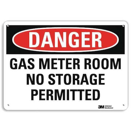 Danger Sign, 10 In H, 14 In W, Plastic, Horizontal Rectangle, English, U3-1530-NP_14X10