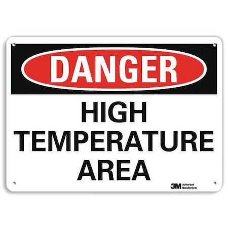Danger Sign,4 Hole Mount,10in W X 7in H, U3-1600-RA_10X7