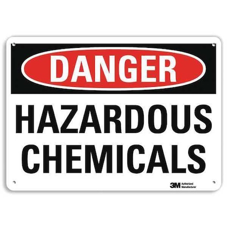 Danger Sign, 7 In H, 10 In W, Plastic, Vertical Rectangle, English, U3-1569-NP_10X7