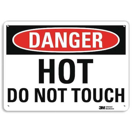Danger Sign, 7 In H, 10 In W, Plastic, Vertical Rectangle, English, U3-1653-NP_10X7