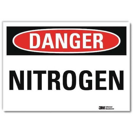 Danger Sign, 7 In H, 10 In W,Vertical Rectangle, English, U3-1811-RD_10X7
