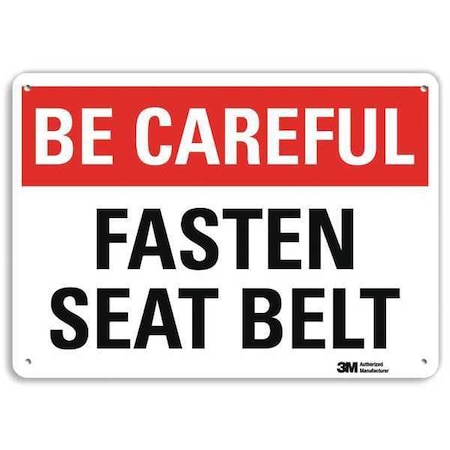Safety Sign, 10 In H, 14 In W, Plastic, English, U7-1013-NP_14X10