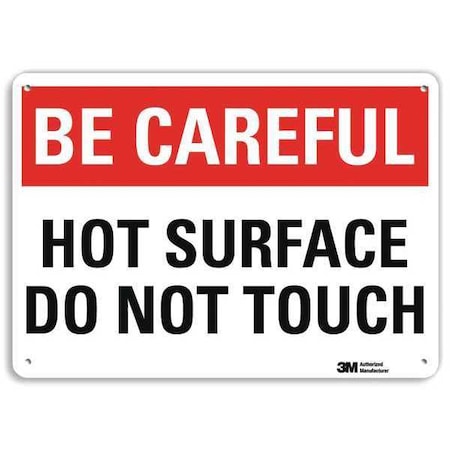 Safety Sign, 10 In Height, 14 In Width, Aluminum, Horizontal Rectangle, English, U7-1015-RA_14X10