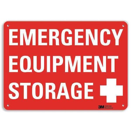 Emergency Sign,14 W,10 H,0.040 Thick, U7-1070-NA_14x10