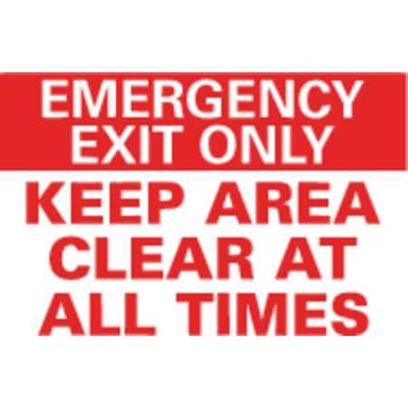 Emrgncy Sign,7x10in,Reflective Sheeting
