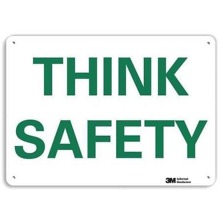 Safety Sign, 10 In Height, 14 In Width, Aluminum, Horizontal Rectangle, English, U7-1328-NA_14x10