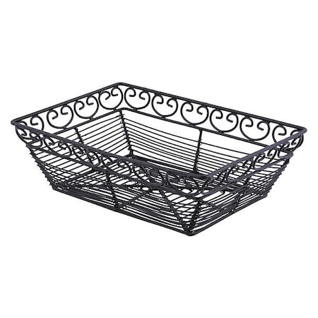 Meditranen Rect Basket,Blk,9X6