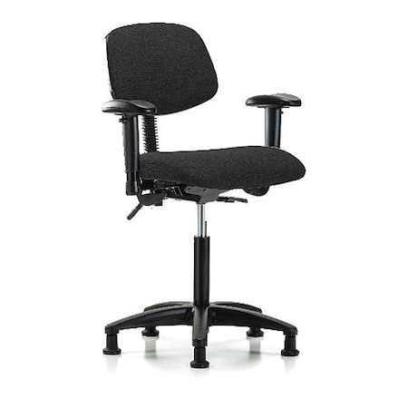 Chair,Fab,Med Bench,Tilt AA Glides,Blk