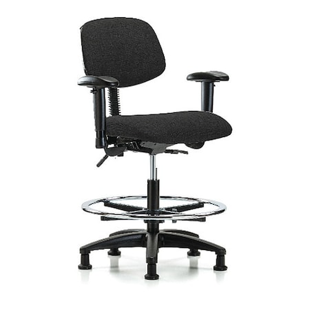 Chair, Fab, Med Bench, Tilt AA CF Glide, Blk, Color: Black