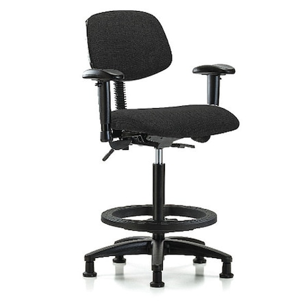 Chair,Fabric,Hi Bench,AA BF Glides,Blk