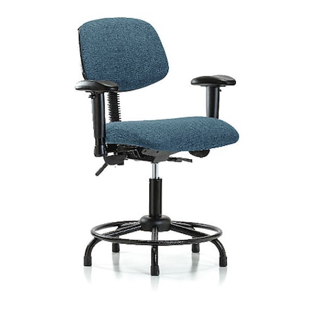 Chair,Fabric,Med Bench,RT AA Glides,Blu