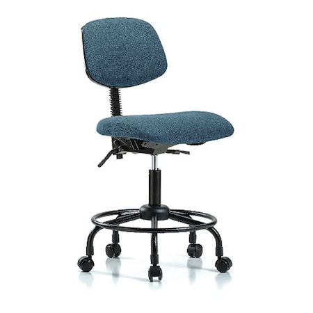Chair,Fab,Med Bench,RT Tilt Casters,Blu