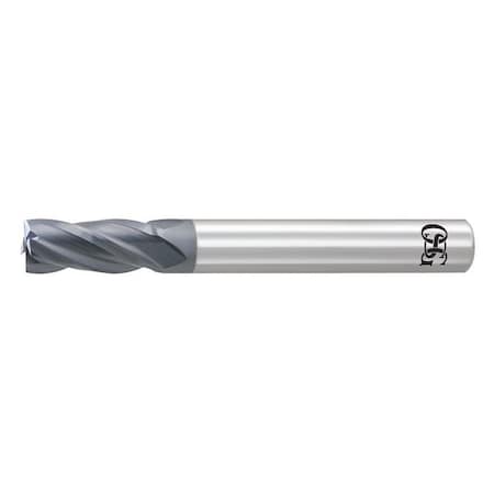 Carbide End Mill,7/16 In Dia,1 In Cut L