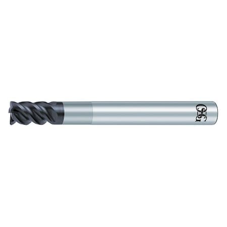 Carbide End Mill,4.00mm Dia,6.00mm Cut L