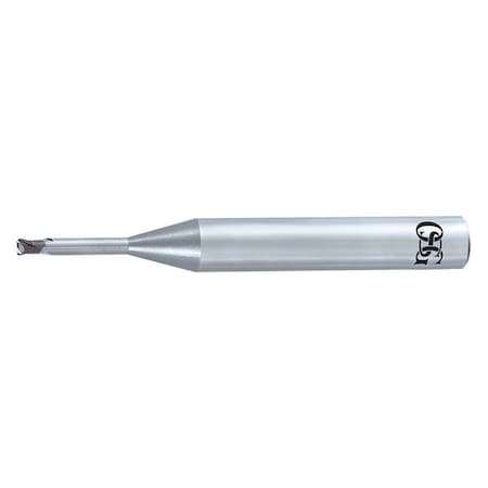 Carbide End Mill,1.00mm Dia,0.60mm Cut L