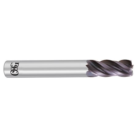 Carbide End Mill,1/2 In. Dia,1 In. Cut L