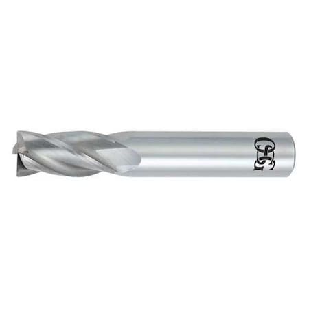 Carbide End Mill,1/2 In. Dia,1 In. Cut L