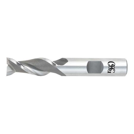 HSS End Mill,3/8in.dia.,3/4in.Cut L