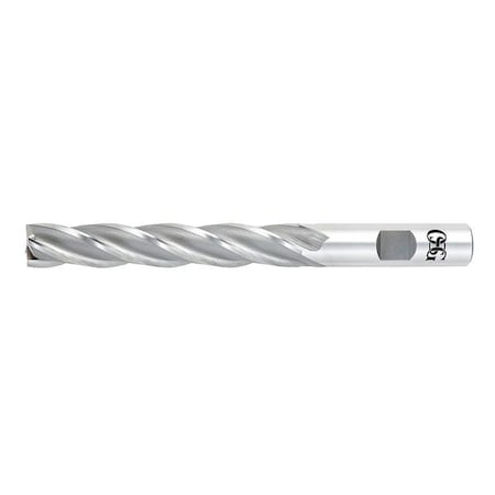 HSS End Mill,1-1/4in.dia.,6in.Cut L