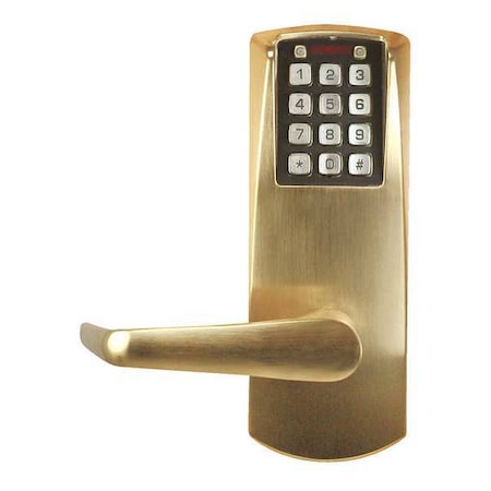 Deadbolt Lck,No Key Override,Satin Brass