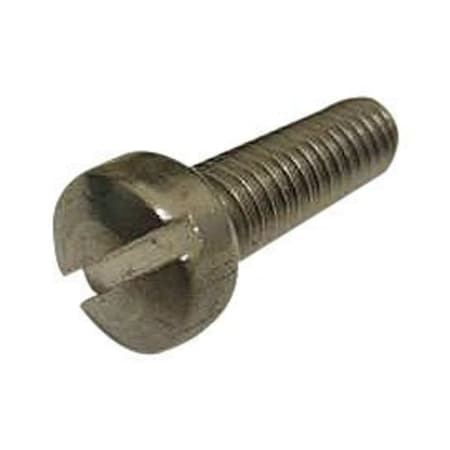 #8-32 X 5/8 In Slotted Fillister Machine Screw, Plain 18-8 Stainless Steel, 100 PK