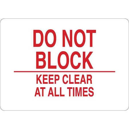 Facility Sign,Plastic,Red/White,10 In. W, 35GC24