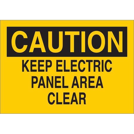 Caution Sign,Keep Electric,Txt,Srfc,Pl