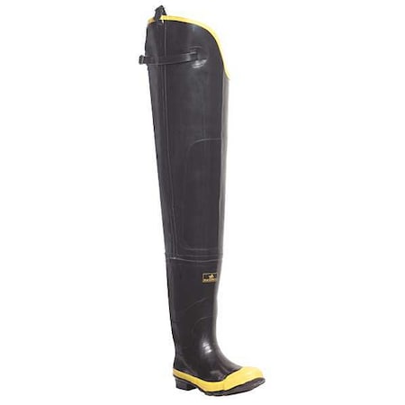 Size 6 Men's Steel Hip Wader, Black