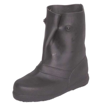 Overboots,S,Pull On,12in H,Blk,PR