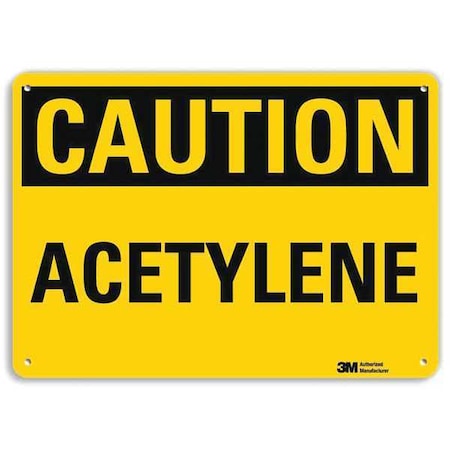 Caution Sign, 7 In H, 10 In W, Vertical Rectangle, English, U4-1040-NA_10x7