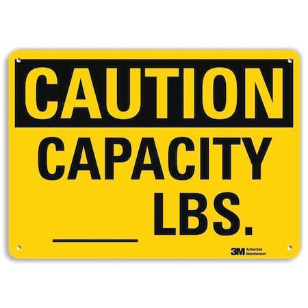 Caution Sign,14 W,10 H,0.040 Thick, U4-1104-NA_14x10