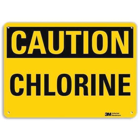 Caution Sign, 10 In H, 14 In W, Plastic, Horizontal Rectangle, English, U4-1122-NP_14X10