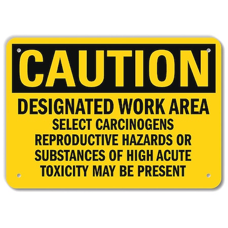 Caution Sign, 7 In H, 10 In W, Vertical Rectangle, English, U4-1163-RA_10X7