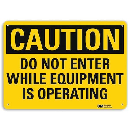 Safety Sign,Recycled Aluminum,7in.H