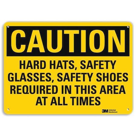 Caution Sign,10 W,7 H,0.040 Thick, U4-1368-NA_10x7