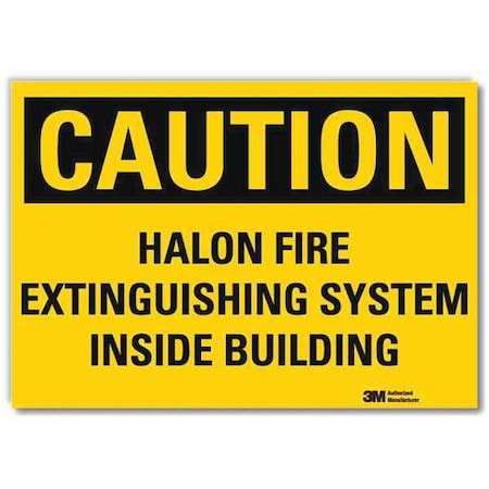 Safety Sign,Black/Yellow,10in.H X 14in.W