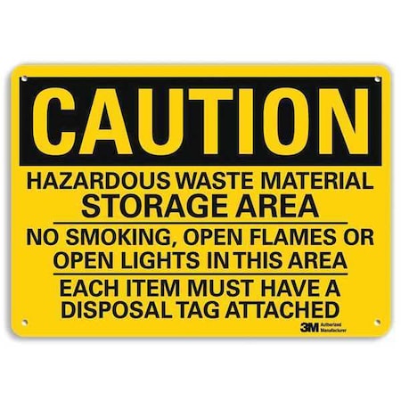 Caution Sign, 7 H, 10 W,  Vertical Rectangle, English, U4-1381-NA_10x7