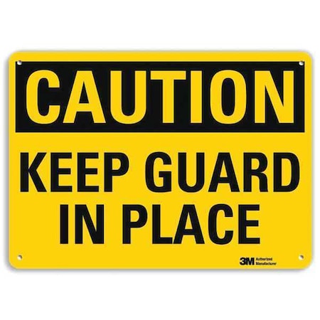 Safety Sign, 7 In Height, 10 In Width, Aluminum, Vertical Rectangle, English, U4-1460-RA_10X7